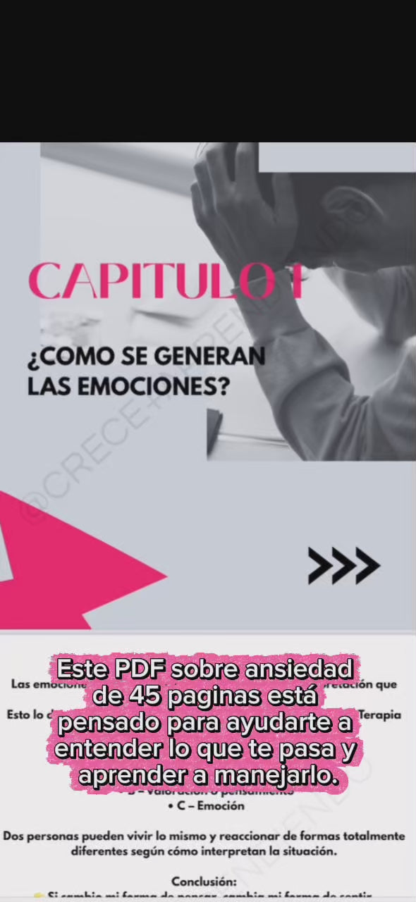 💌 Entendé tus emociones. Calmá tu mente. Recuperá el control. 🌱
Una guía clara y práctica para ansiedad, estrés y regulación emocional ✨ BONUS INCLUIDO: Checklist descargable de regulación emocional
(ideal para usar todos los días)